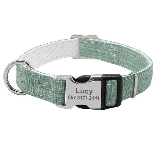 Custom Engraved Nylon Dog Collar - VMX PETS