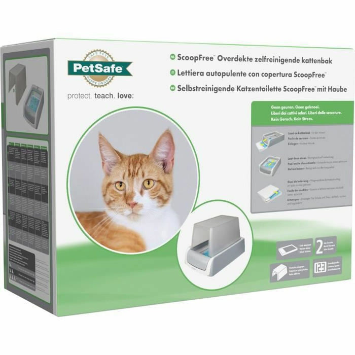 Cat Litter Box PetSafe Self-cleaning 15 x 70 x 48,5 cm White Plastic - VMX PETS