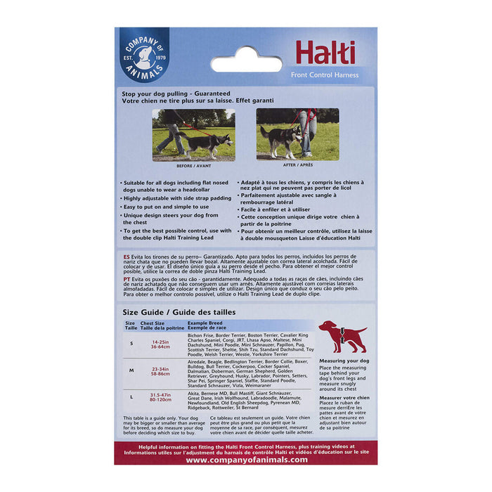 Dog Harness Company of Animals Halti Black/Red L (80-120 cm) - VMX PETS