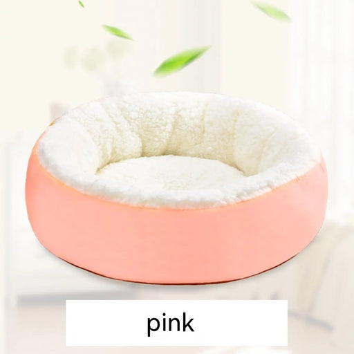 Comfortable Round Lamb Wool Warm Pet Bed - VMX PETS - VMX PETS