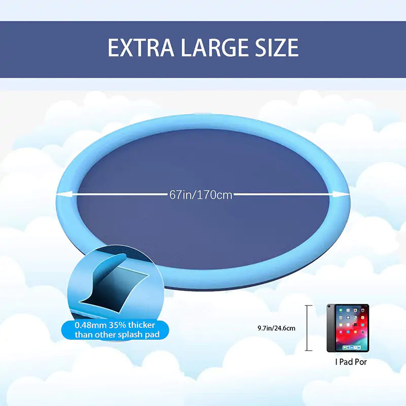 Summer Splash Pet Sprinkler Pad: Inflatable Cooling Mat - VMX PETS - VMX PETS