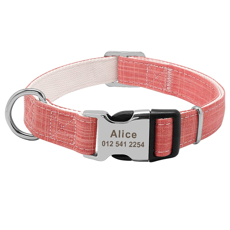 Custom Engraved Nylon Dog Collar - VMX PETS