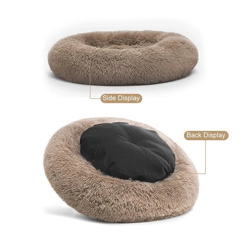 Cozy Round Pet Lounger Bed for Large Dogs and Cats - VMX PETS - VMX PETS
