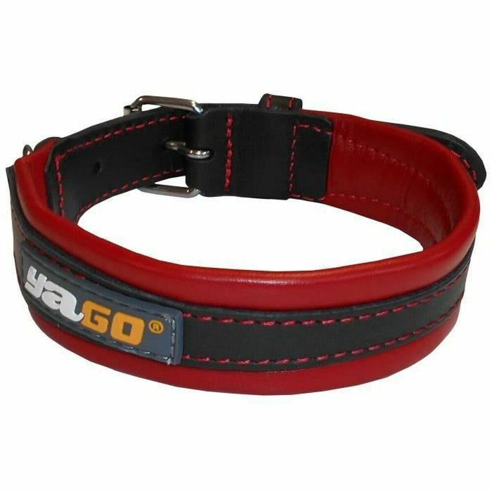 Dog collar Yago M Black/Red 34-43 cm Red/Black - VMX PETS