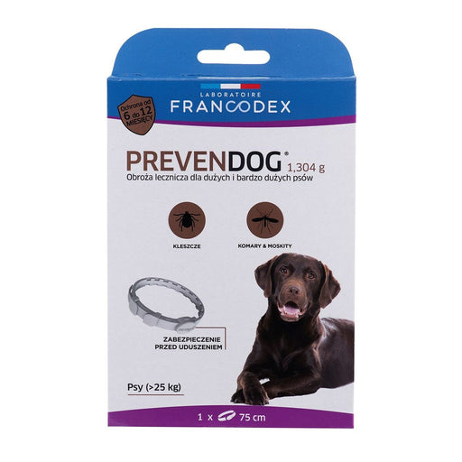 Anti-parasite collar Francodex PrevenDog 75 cm Ticks - VMX PETS