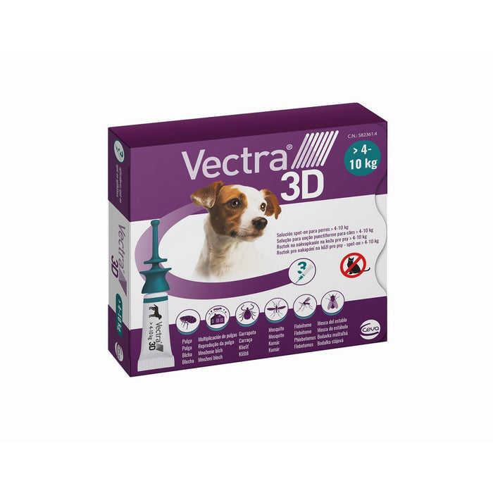 Pipette for Dogs Ceva 3D S 4-10 kg 3 Units - VMX PETS