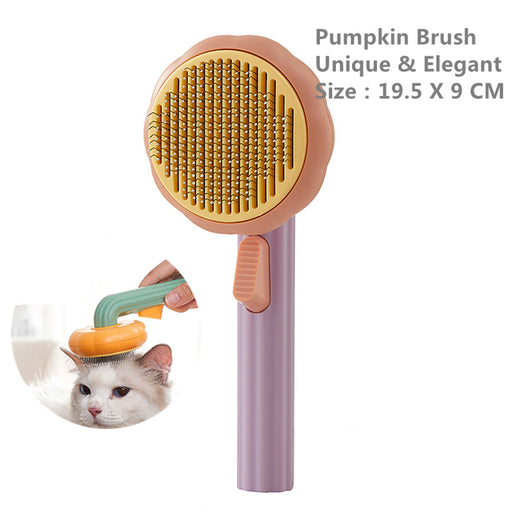 Pumpkin Pet Groomer, Auto-Clean Slicker - VMX PETS