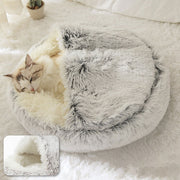 2 In 1 Long Plush Pet Bed - VMX PETS
