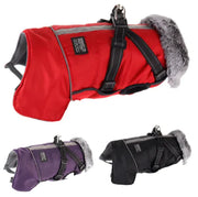 Pet Warm Fur Collar Cotton-padded Jacket - VMX PETS - VMX PETS