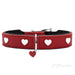 Dog collar Hunter Love M/L 47-54 cm Red - VMX PETS