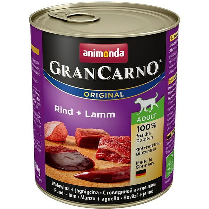 Wet food Animonda GranCarno Original Veal Lamb 800 g - VMX PETS