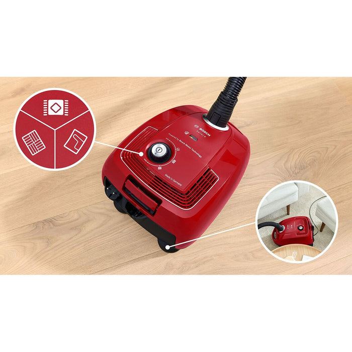 Extractor BOSCH BGB38RD2 Red Black/Red 600 W - VMX PETS