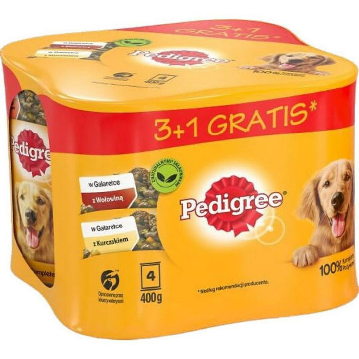 Wet food Pedigree                                 Chicken Veal 4 x 400 g - VMX PETS