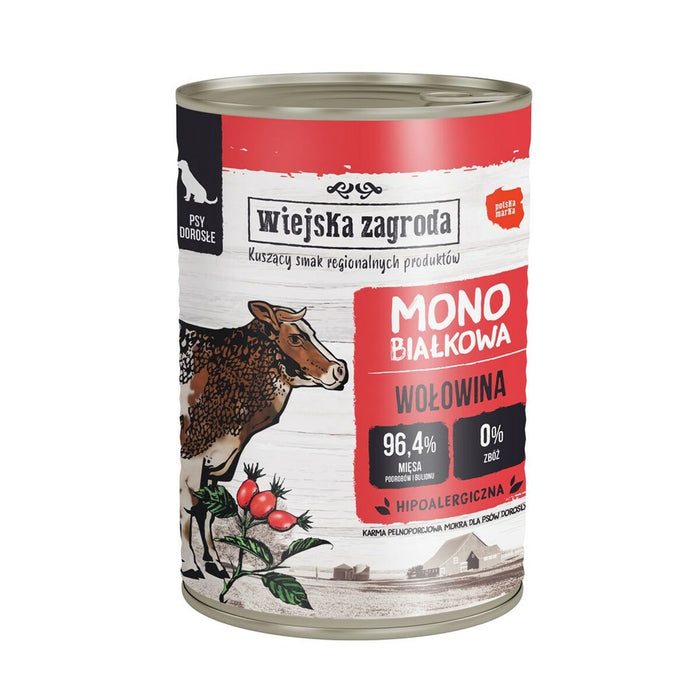 Comida húmeda WIEJSKA ZAGRODA Cerdo monoproteico Cerdo 400 g