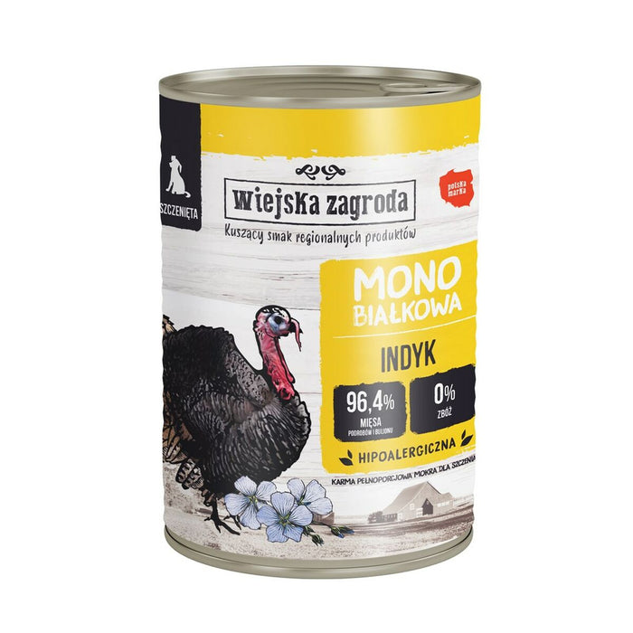 Comida húmeda WIEJSKA ZAGRODA Cerdo monoproteico Cerdo 400 g