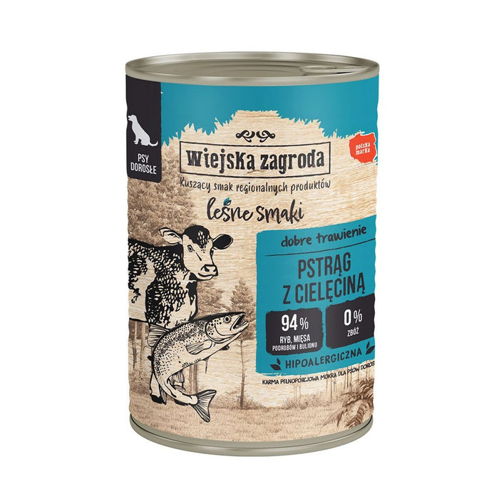 Comida húmeda WIEJSKA ZAGRODA Cerdo monoproteico Cerdo 400 g