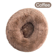 Soft Winter Warm Long Plush Donut Pet Bed - VMX PETS - VMX PETS