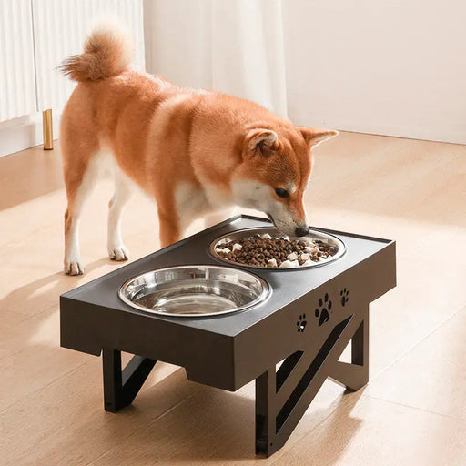 Dual-Bowl Adjustable Pet Feeder - VMX PETS