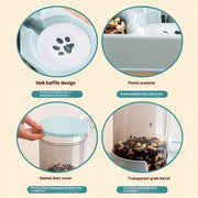 2-in-1 Automatic Pet Feeder & Water Dispenser – Dual Bowl for Food & Drinking - VMX PETS - VMX PETS