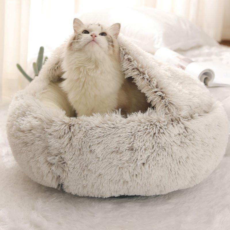2 In 1 Long Plush Pet Bed - VMX PETS