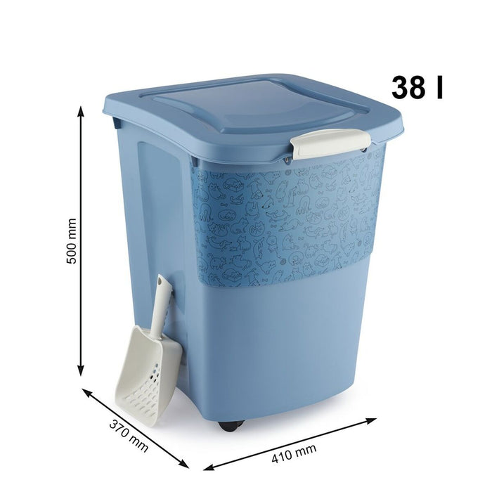 Rotho Blue Plastic Bucket Container For Cats (Copy) - VMX PETS - Rotho