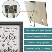 Creative Wooden Pet Commemorative Plaque - Dog Collar & Photo Frame - VMX PETS - VMX PETS