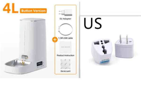 4L Automatic Pet Feeder Cat Food Dispenser - VMX PETS - VMX PETS