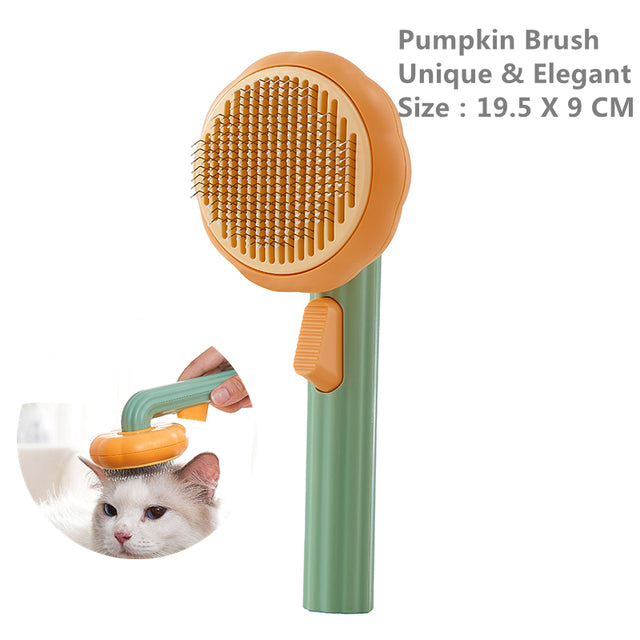 Pumpkin Pet Groomer, Auto-Clean Slicker - VMX PETS
