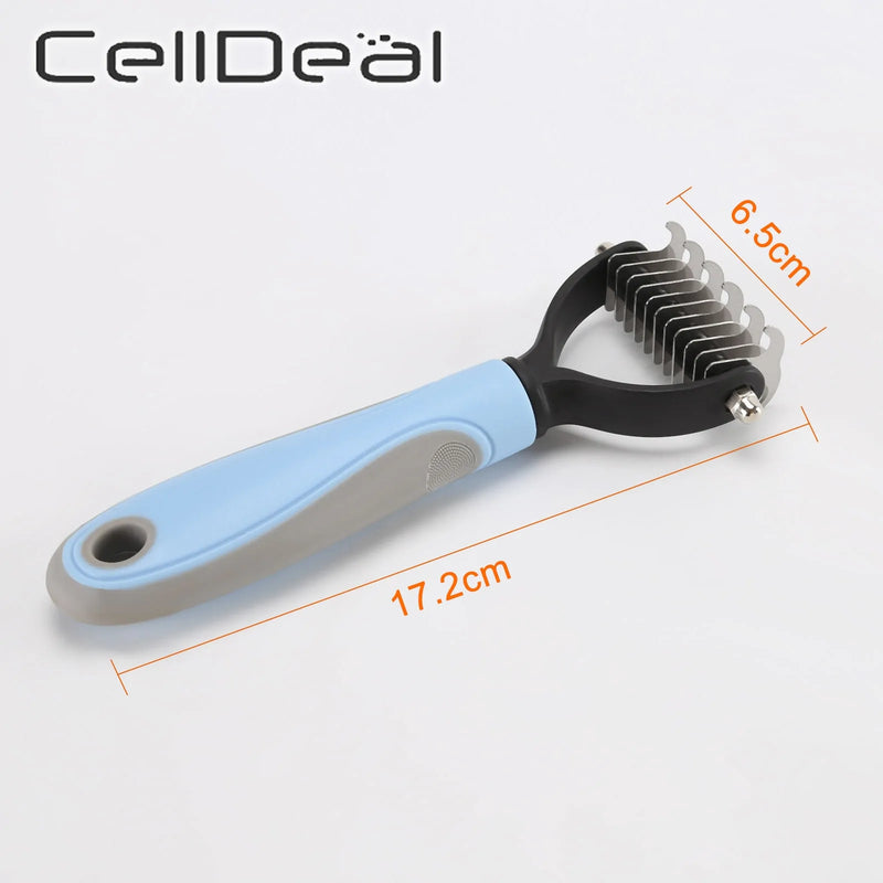 Precise Hair Removal Comb: Dematting and Deshedding Grooming Tool for Dogs and Cats - VMX PETS - VMX PETS