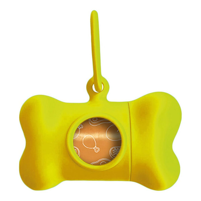 Pet Bag Dispenser United Pets Bon Ton Neon Dog Yellow (8 x 4,2 x 5 cm) - VMX PETS