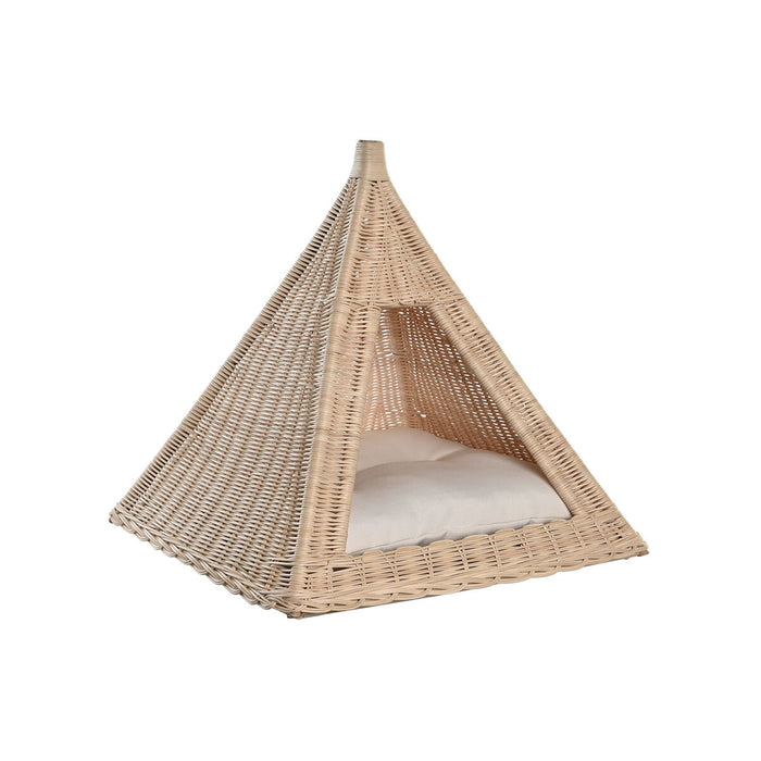 Pet bed DKD Home Decor Natural Rattan 45 x 45 x 45 cm - VMX PETS