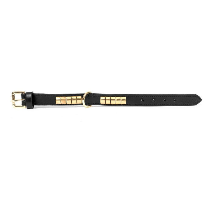 Dog collar Gloria Duna Black Golden (35 x 2 cm) - VMX PETS