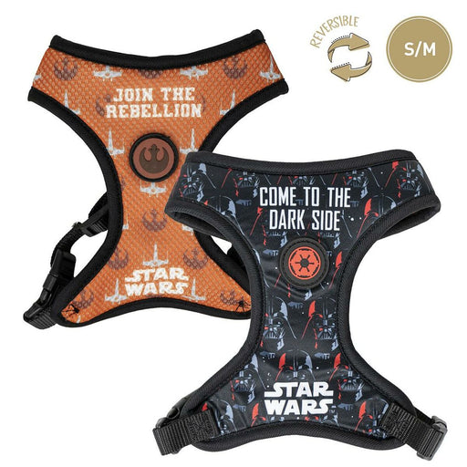 Dog Harness Star Wars Reversible Black S - VMX PETS