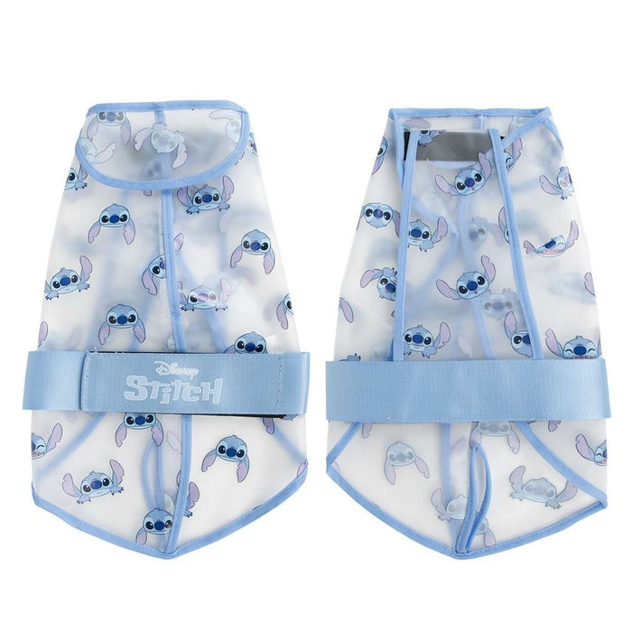 Stitch Transparent Blue Dog Raincoat