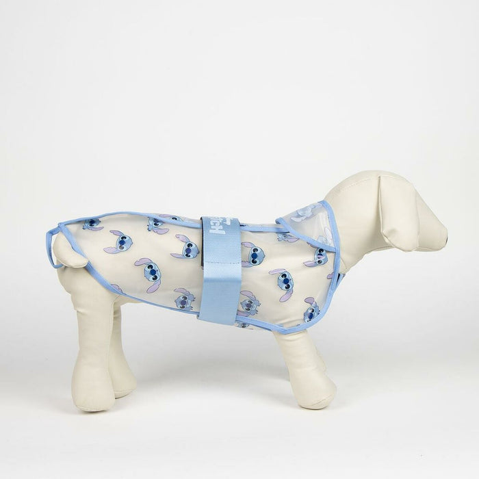 Stitch Transparent Blue Dog Raincoat