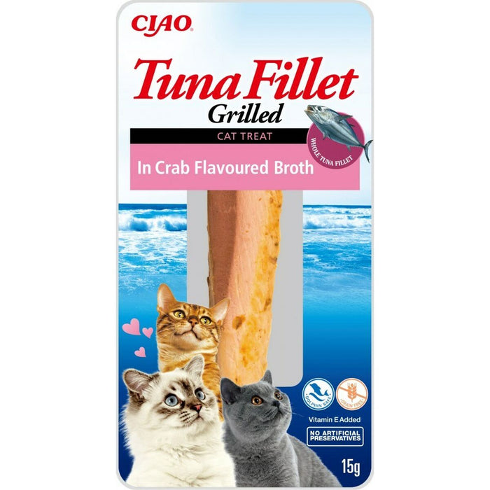 Snack for Cats Inaba Flavoured broth 15 g Crab Tuna - VMX PETS