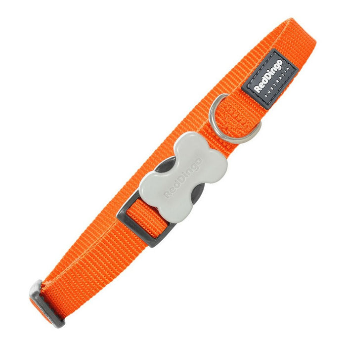 Dog collar Red Dingo Smooth Orange (1,2 x 20-32 cm) - VMX PETS