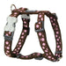 Dog Harness Red Dingo Style Pink Brown Spots 25-39 cm - VMX PETS