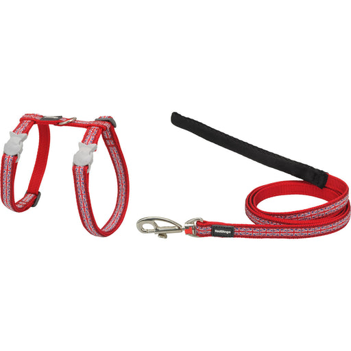 Dog Harness Red Dingo Union Jack 21-35 cm Red - VMX PETS