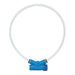 Dog collar Red Dingo Light indicator Blue Size S/L (15-80 cm) - VMX PETS