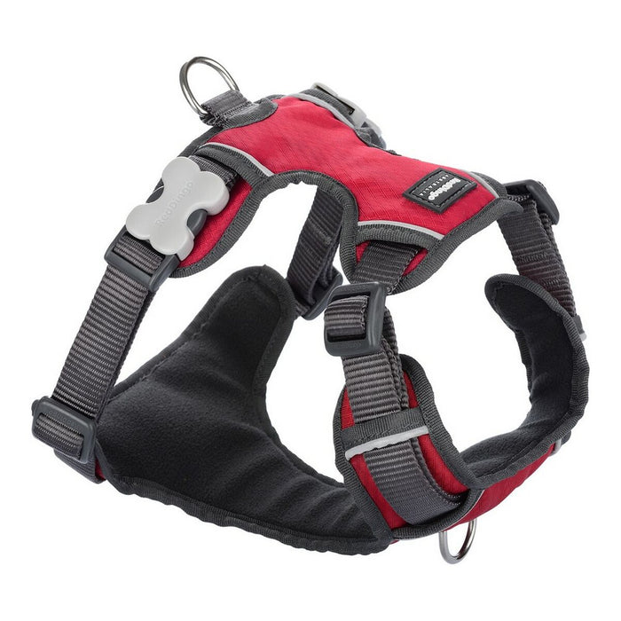 Dog Harness Red Dingo Padded Red XS size - VMX PETS