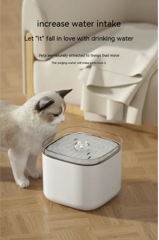 Pet Smart Water Dispenser 3L - Plug-in Cat Feeder with Anti-Dry Burn Protection - VMX PETS - VMX PETS