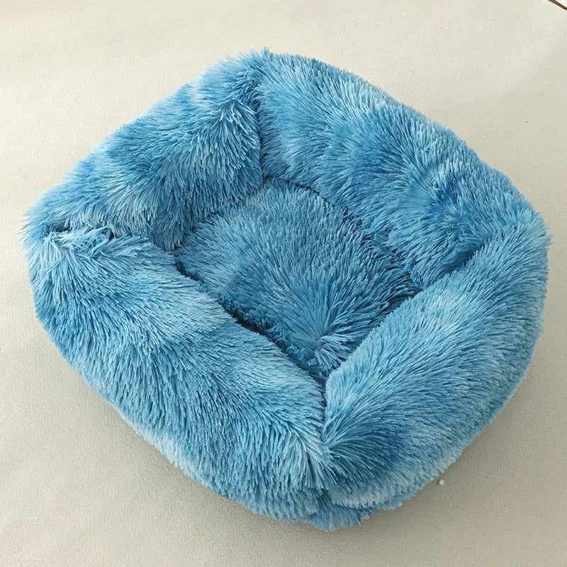 Plush Square Cat Bed: Warm Winter Pet Nest for Small Dogs and Cats - VMX PETS - VMX PETS