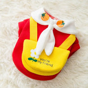 Cartoon Dog Clothes Cute Bow Tie Satchel Pet Clothing for Small Dogs - VMX PETS - VMX PETS