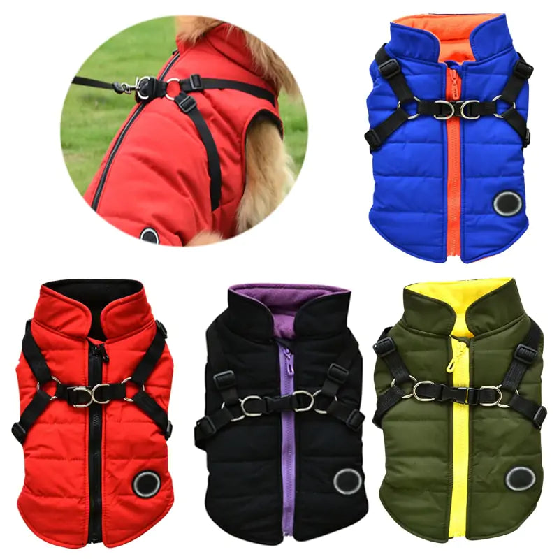 Waterproof Pet Coat with Harness - VMX PETS - VMX PETS