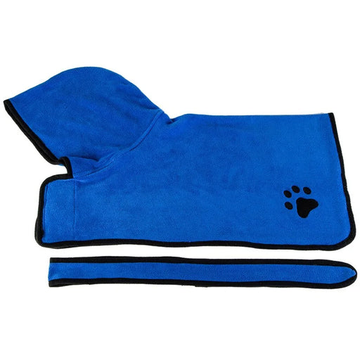 Soft Absorbent Pet Bathrobe with Drying Towel and Hat - VMX PETS - VMX PETS