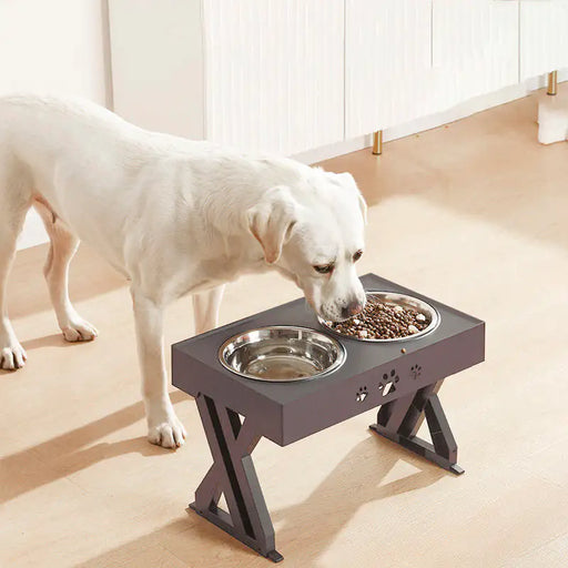Dual-Bowl Adjustable Pet Feeder - VMX PETS