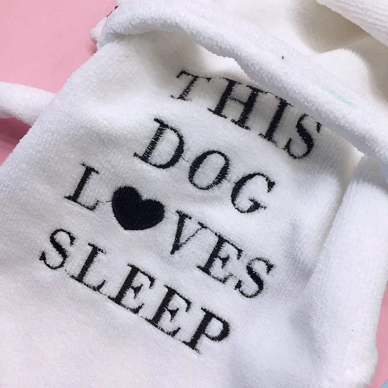 Pet Dog Bathrob Dog Pajamas Sleeping Clothes - VMX PETS - VMX PETS