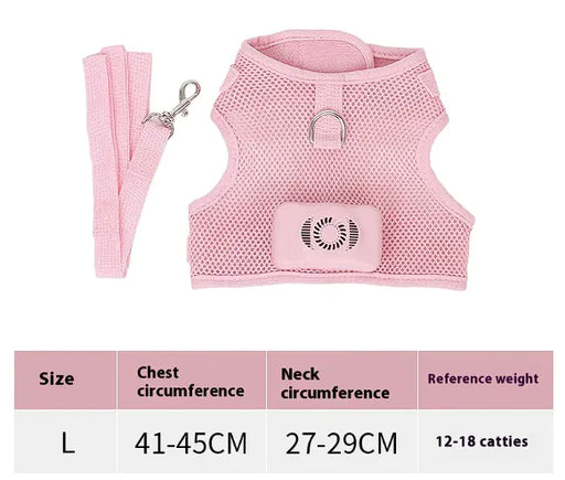 Pets Dog Vest Chest Strap Harness Air Conditioner Cooling And Breathable With Air Conditioner Pet Products - VMX PETS - VMX PETS
