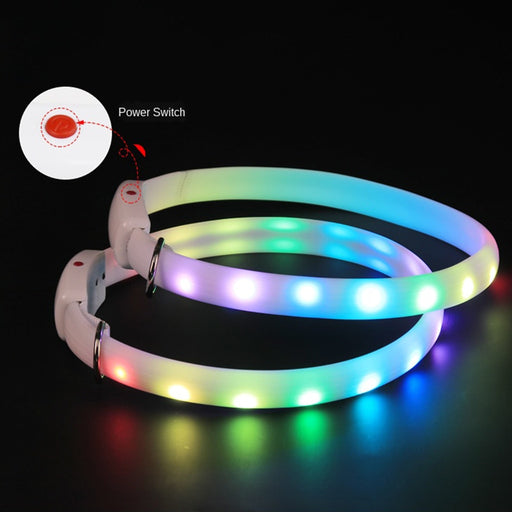 Pet Dog Collar Night Safety Flashing Glow - VMX PETS - VMX PETS